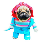 Ropa Perro Gato Mascota Chucky Halloween  Cosplay Disfraz 