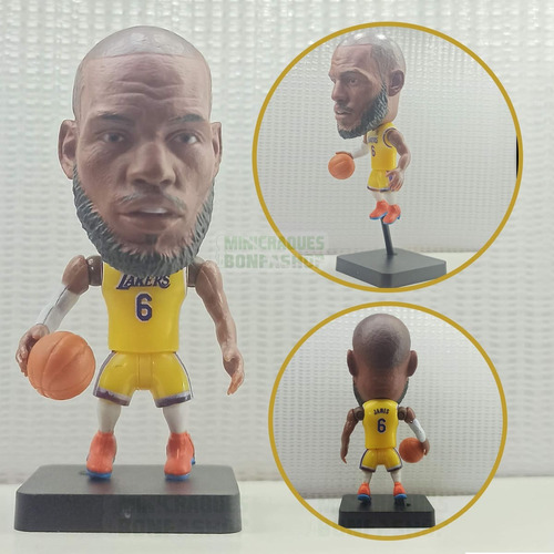 Miniatura Nba Lebron James Lakers Mini Craque Basquete