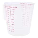 Vaso Medidor De 1 Taza, 13,5 Cm, Transparente, Para Cocina B