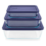 Pyrex Simply Store - Juego De 6 Recipientes De Vidrio Para A