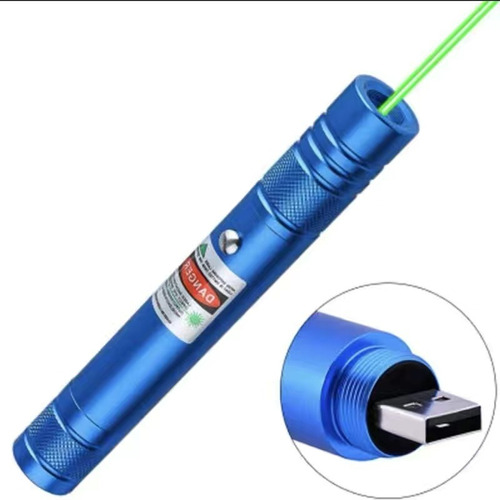 Ponteiro Laser Verde Com Função De Carregamento Usb,