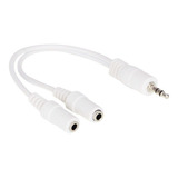 Cable Derivador De Auriculares Miniplug 3.5mm Stereo 2 Jacks