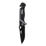 Navaja Smith & Wesson Sw608bls Cuchillo Plegable De Acero In