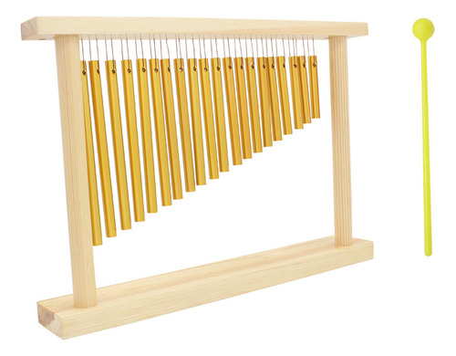 Mesa Con Soporte De Madera Wind Chime Bars, Percusión De Una