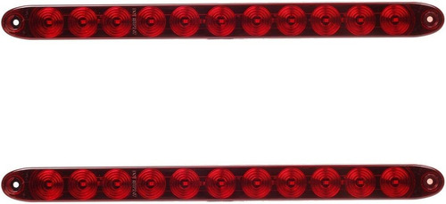 Partsam 15  Red Led Trailer Light Bar X 2