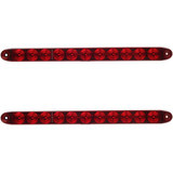 Barra De Luces Led Para Remolque Partsam 15, Color Rojo, 2 U