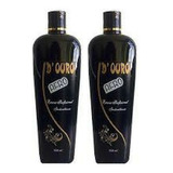 2 Escovas Progressivas D Ouro Cabelos Afro Profissional