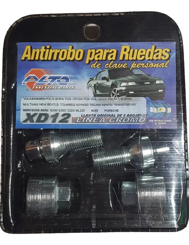 Juego Tuercas Antirrobo Vw Suran 5 Agujeros Aleación Premium