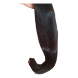 80cm 150g Castanho Natural Liso Cabelo Humano Brasileiro