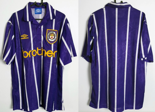 Camisa Oficial Futebol Manchester City Inglaterra Umbro 1992