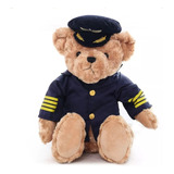 1pc Lovely Pilot Teddy Bear Juguete De Peluche Capitán Oso