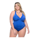 Maio Plus Size Decotado Com Bojo Primavera Verão Moda Praia