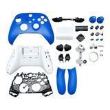 Carcaça Azul E Branco Controle De Xbox One Series S Ou X