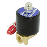 Valvula Solenoide 2 Vias 1/4'' Gás Água Ar Óleo 220v Tiwa