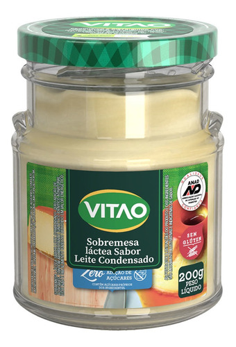 Leite Condensado Zero Açúcar 200g - Vitao