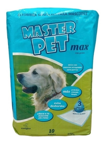 Paños Educativos Perros Alfombra Master Pet  Max X 10 U