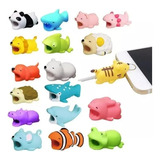 Protector Cable Para iPhone Android Animalitos Mordedores