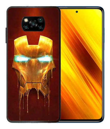 Funda Xiaomi Poco X3 Iron Man Arte Tpu/pm Uso Rudo