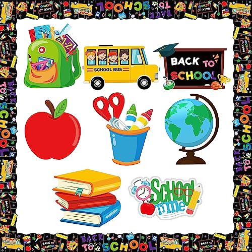 62pcs Back To School Classroom Decorations Set Colorful...