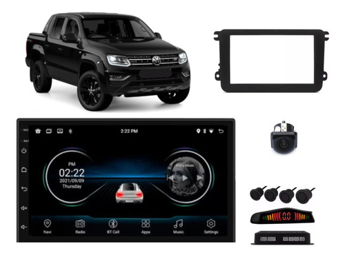 Multimídia Android Amarok 10 11 12 Carplay Mold Sensor Metal