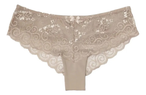 Panty Bikini Microfibra Encaje Sensual Sexy Brasjade 6136