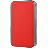 Porta Cd Dvd - Estuche Portatil - Capacidad 96u. - Rojo