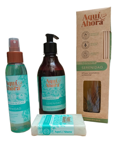 Set Spa Jabones Naturales Body Splash Y Difusor Aromático