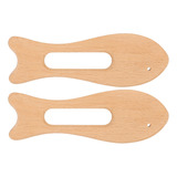 Tabla De Madera Gua Sha, 2 Unidades, Con Forma De Pez, De Ha