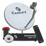 Kit Century Midiabox Se Receptor Digital Antena Lnbf Ku Cabo