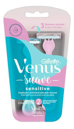 Aparelho De Depilar Gillette Venus Suave Sensitive