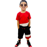 Shorts + Camisa Infantil Masculino Menino