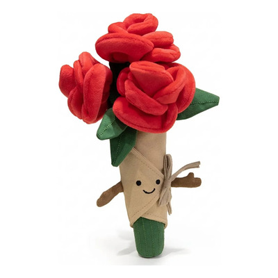 Bonita Rama De Rosas De Peluche, 30 Cm Height