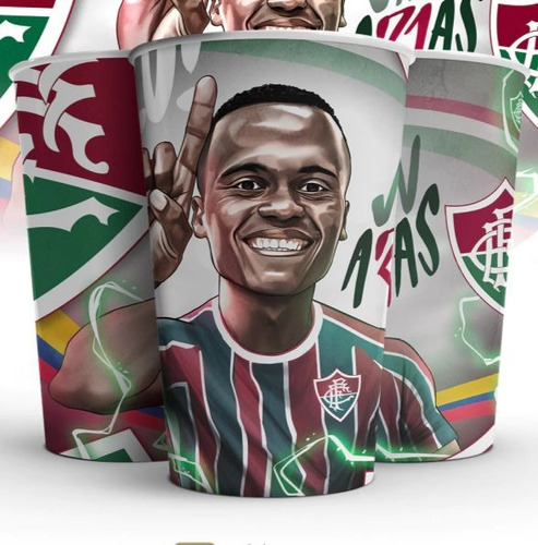 Copo Do Fluminense Plástico 550ml - Oficial Ídolos Do Fluzão