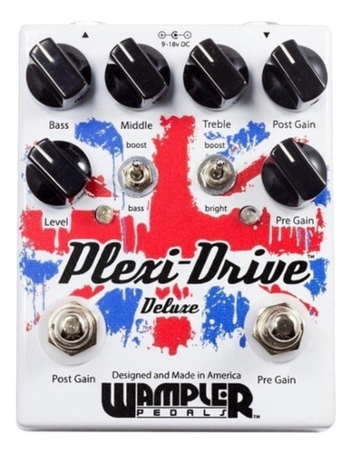 Pedal De Efeito Branco Wampler Plexi Drive Deluxe