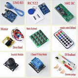 Kit Arduino Uno Aprendizaje Servomotor Sensores Protoboard