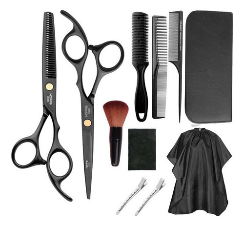 Kit Tijera Profesional Filo Entresacadora + Set Peines