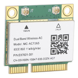 Tarjeta De Red Mini Pcie Gigabit Dualband For Bluetooth