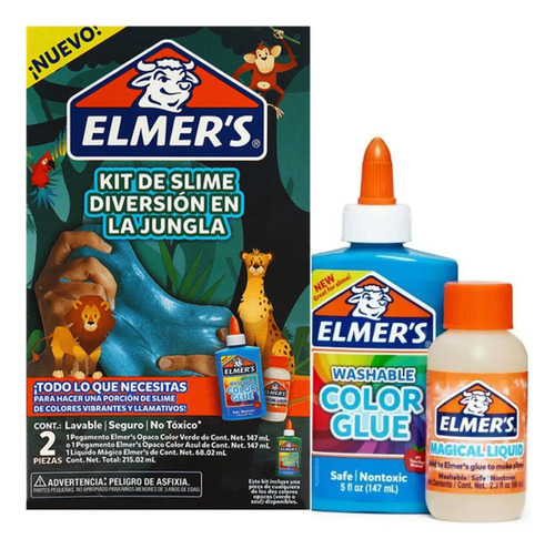 Kit Slime Jungle Jam Elmers 2 Piezas