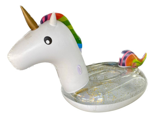 Unicornio Inflable Extra Grande Colchoneta Flotador Pileta