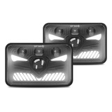 Faros Led 4x6 5  Cuadrados.par Con Luces Diurnas Señal De