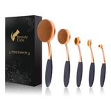 Beauty Kate Oval Makeup Brushes Set 5 Pcs Professional Ov...