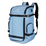 Mochila Grande Para Botas De Esqui, Snowboard 50l Azul Claro