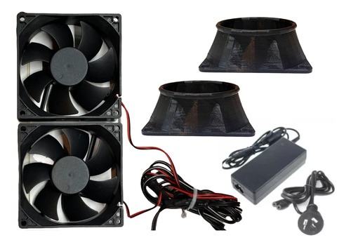 Ventilacion Indoor-2 Cooler-92x92+toberas-listo Para Usar