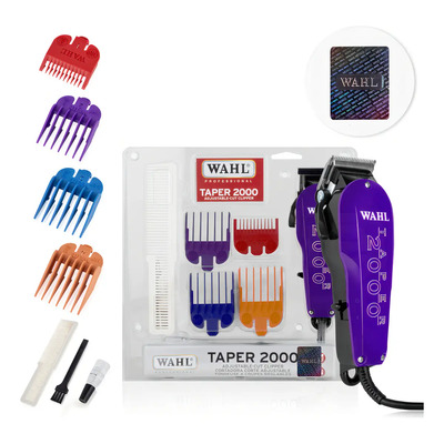 Máquina Cortadora De Pelo Wahl® Profesional Taper 2000 Clipper Con Holograma De Autenticidad Color Morado | Meses sin interés
