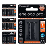 20 Pilhas Recarregaveis Eneloop Pro Aa Panasonic (10 Cart)