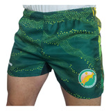 Short De Rugby Imago Wallabies Green Entrepierna Elastizada