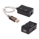 Adaptador De Extension Usb A Rj45, Cat5e/200 Pies