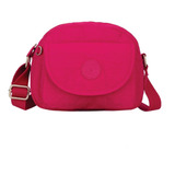 Bolsas Feminina Transversal Nylon Tiracolo Vivatti 2571-1 Cor Rosa