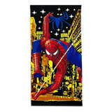 Toalla-poncho Suave Spiderman Con Capucha.