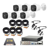 Kit De Video Vigilancia 6 Cámaras 1080p 2mp Dahua 2 Tb 30mts